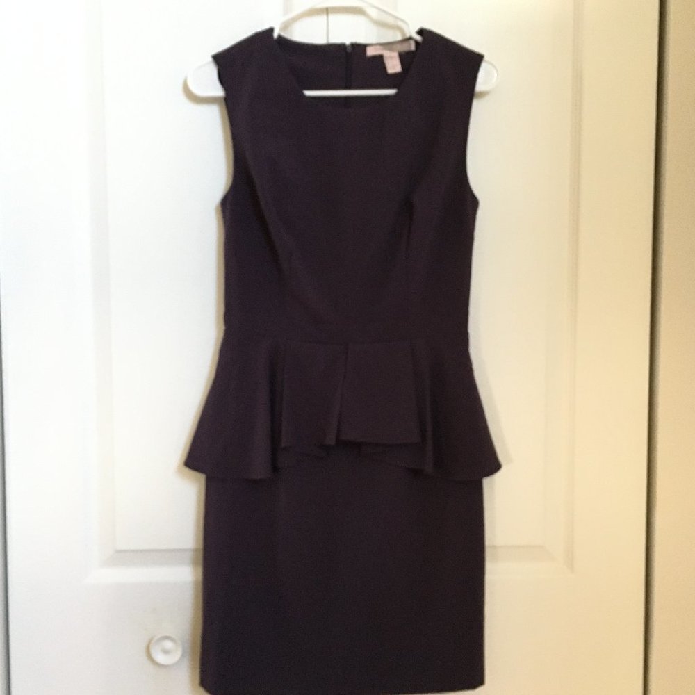 Forever 21 Womens Purple Sleveless Peplum Midi Dress Small